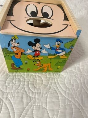 Disney Mickey Mouse Shape Sorter Box - Blue, Green, Yellow, Pink
